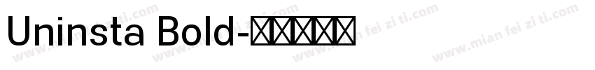 Uninsta Bold字体转换